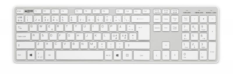 Jobmate Slim keyboard - White/Silver