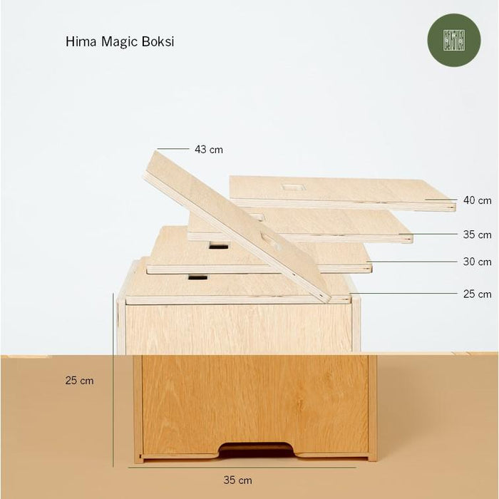 Hima Magic Boksi standing desk - Leon Ash